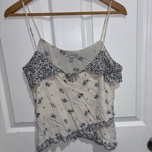 American Eagle Outfitters Blue Floral Camisole